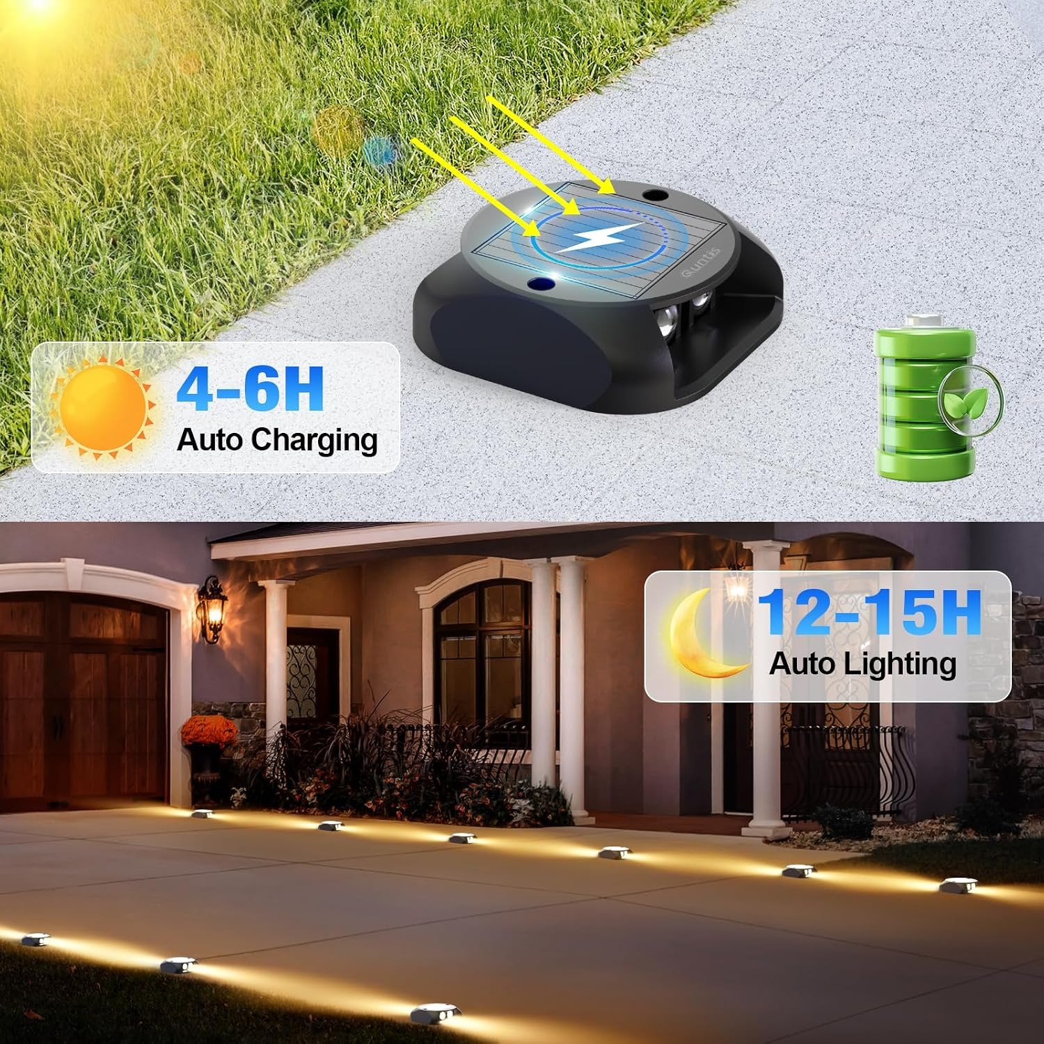 Quntis Two-Way Solar Driveway Lights (4 Pack): image 4