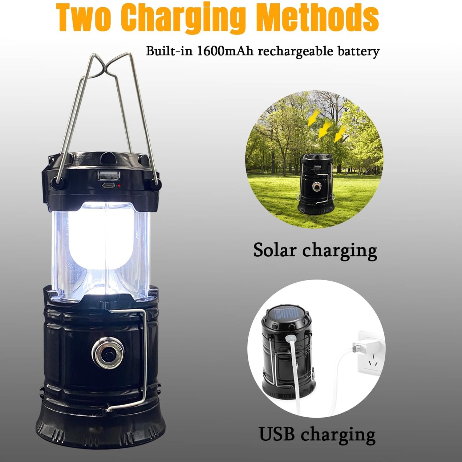 XTAUTO Solar Camping Lantern 4-Pack: image 5