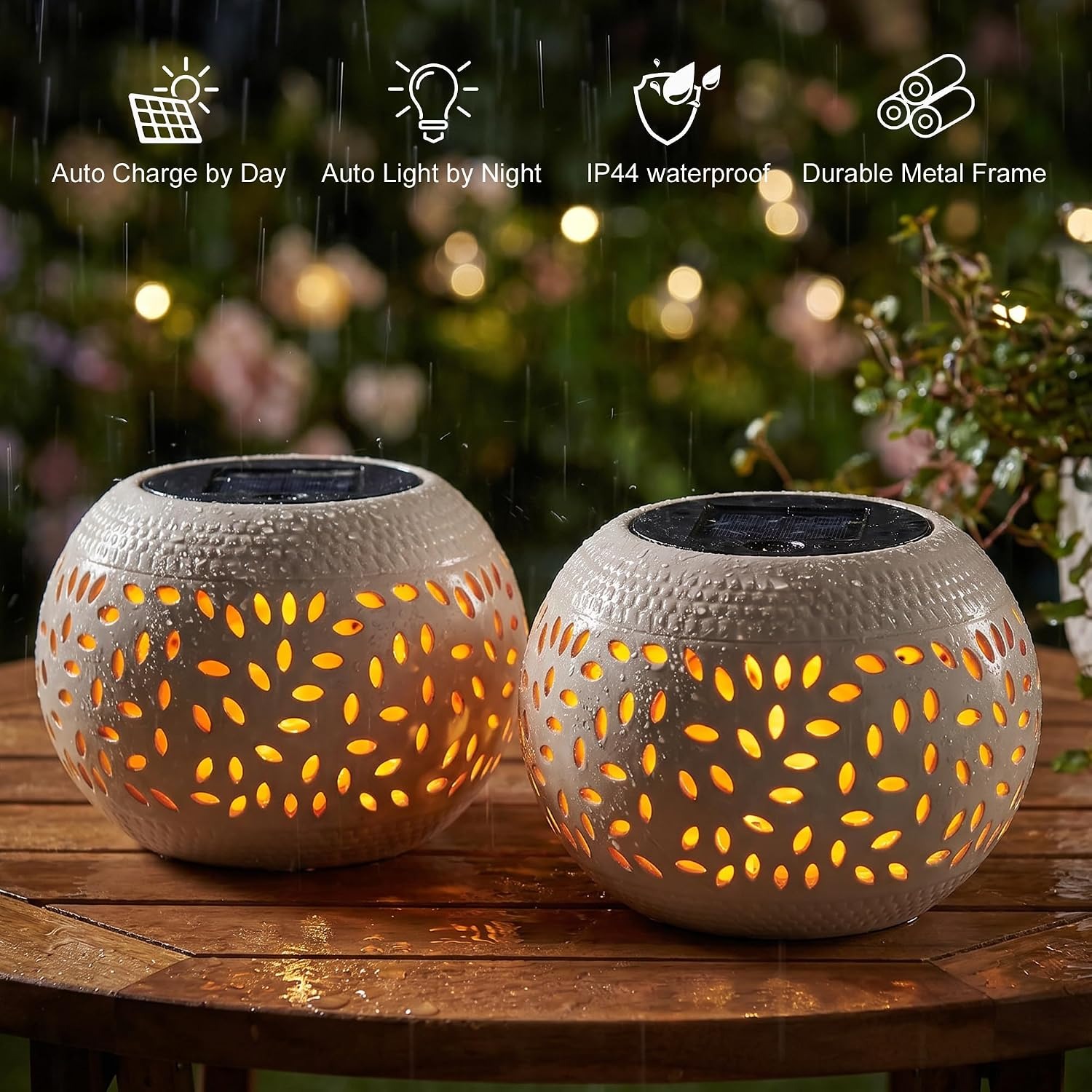 pearlstar Solar Flame Table Lantern: image 3