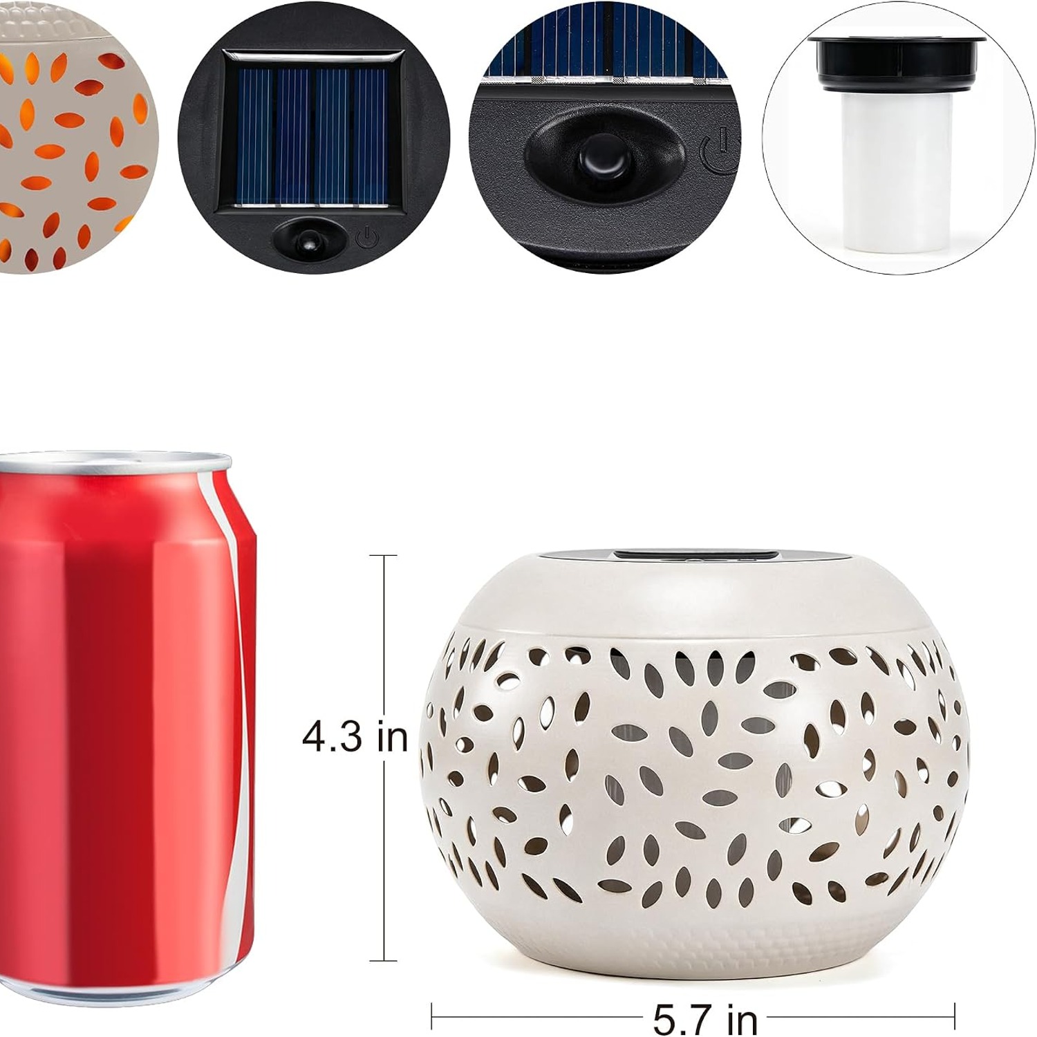 pearlstar Solar Flame Table Lantern: image 4