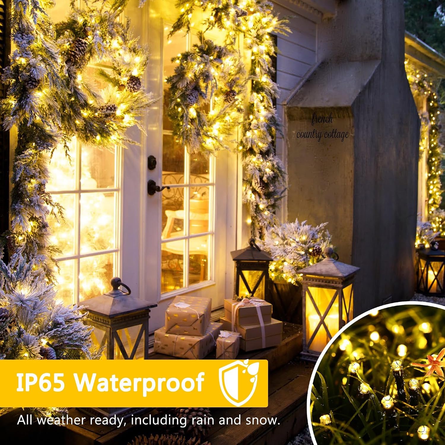 Toodour 200 LED Warm White Solar Fairy String Lights: image 5
