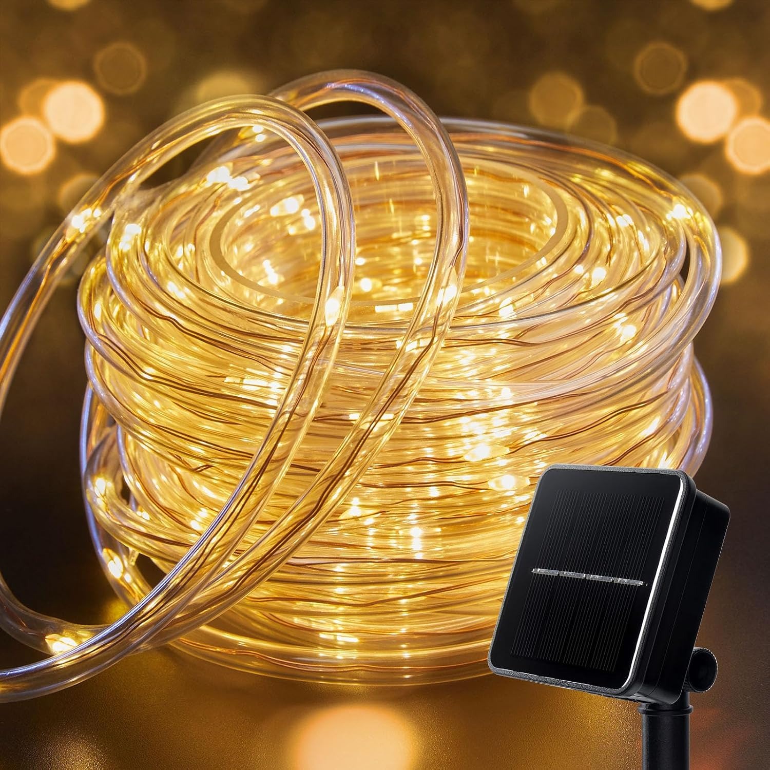 Brightown 22m Warm White Solar Rope Lights