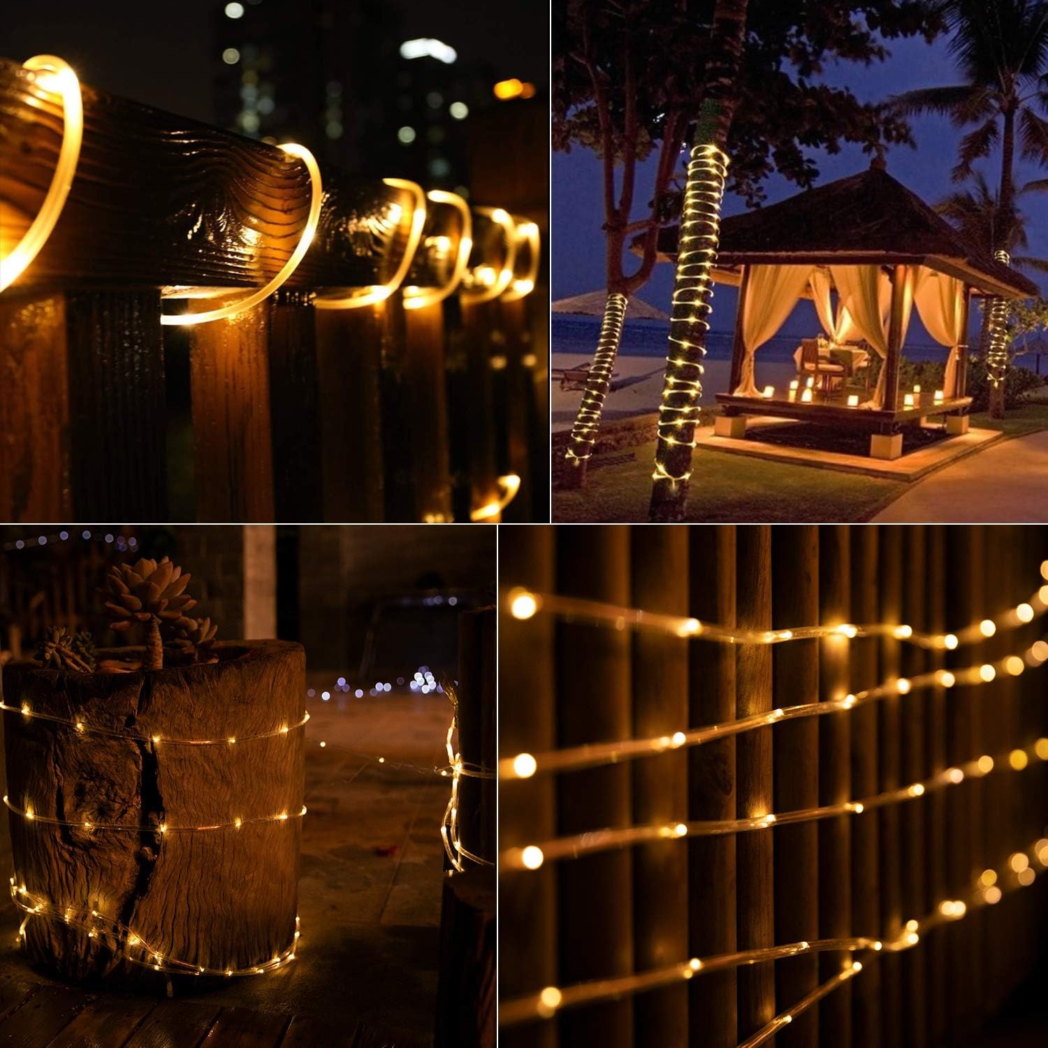 Brightown 22m Warm White Solar Rope Lights: image 7