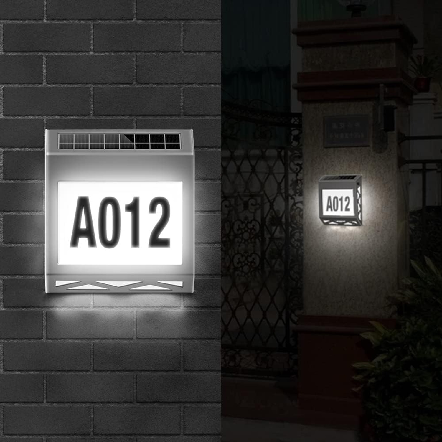 Joywoof Solar House Number Light